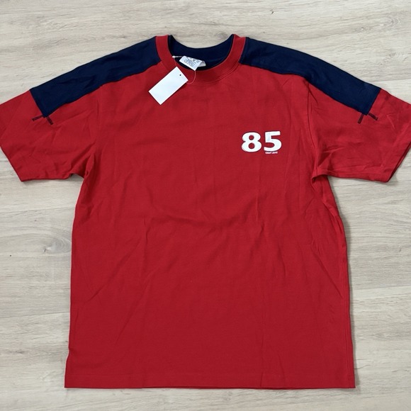 Tommy Hilfiger 2002 Vintage T-shirt Men Size L‎ Pull Over Shirt - 85 Red/Blue - Picture 1 of 7